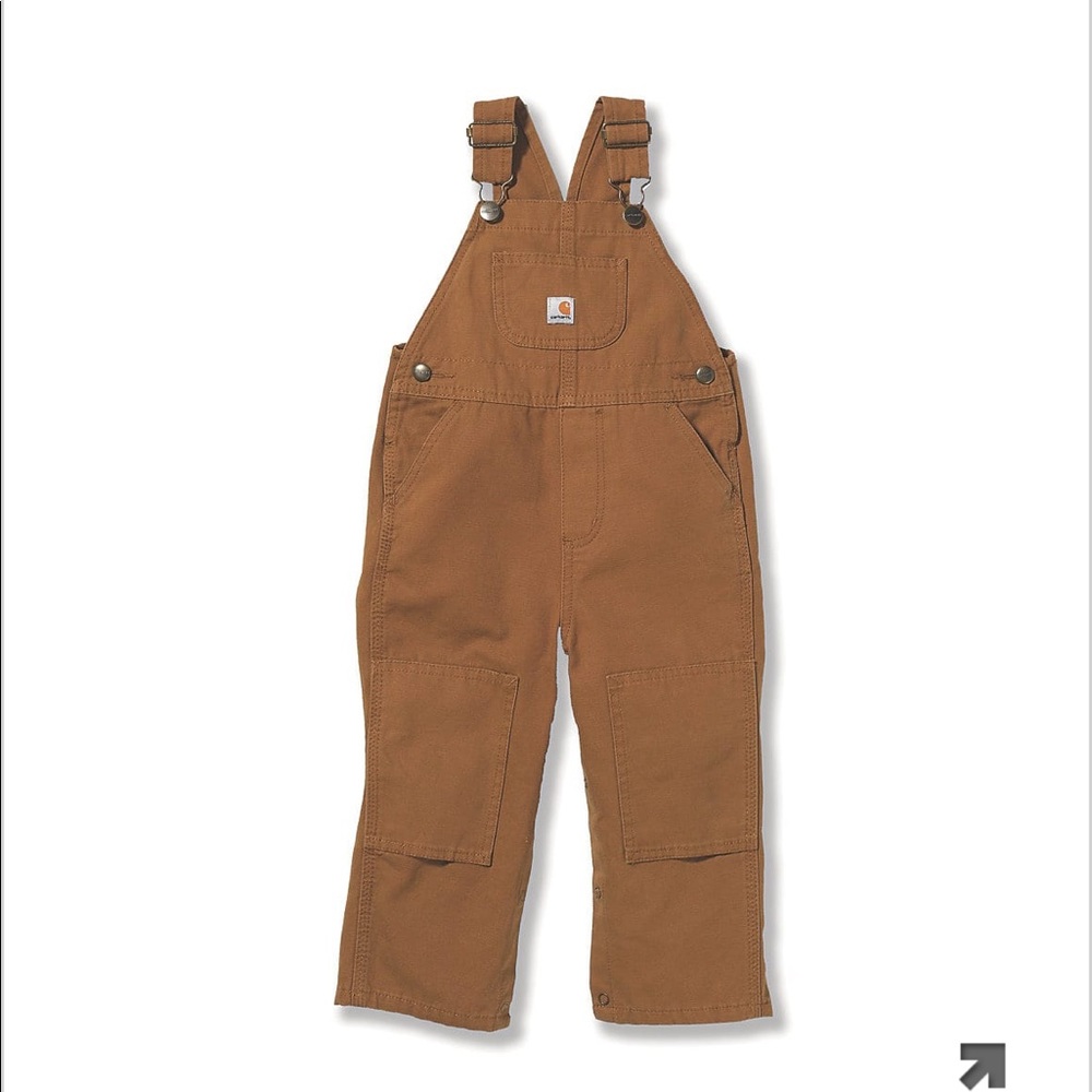 Carhartt brown denim overalls 18mo